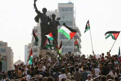 Palestinian refugees - Beirut demonstration, Oct 2009