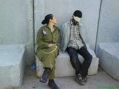 Eden Abergil, IDF female soldier with prisoners