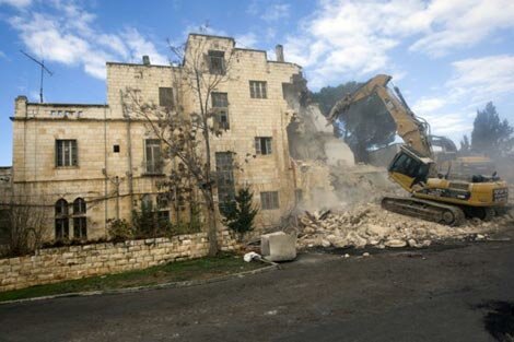 Demolition of the Shepherd's Hotel - Sheikh Jarrah, Jerusalem, 9 Jan 2011 Demolition of the Shepherd's Hotel - Sheikh Jarrah, Jerusalem, 9 Jan 2011