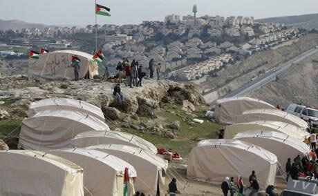 Area-E1 Palestinian tent camp - 12 January 2013